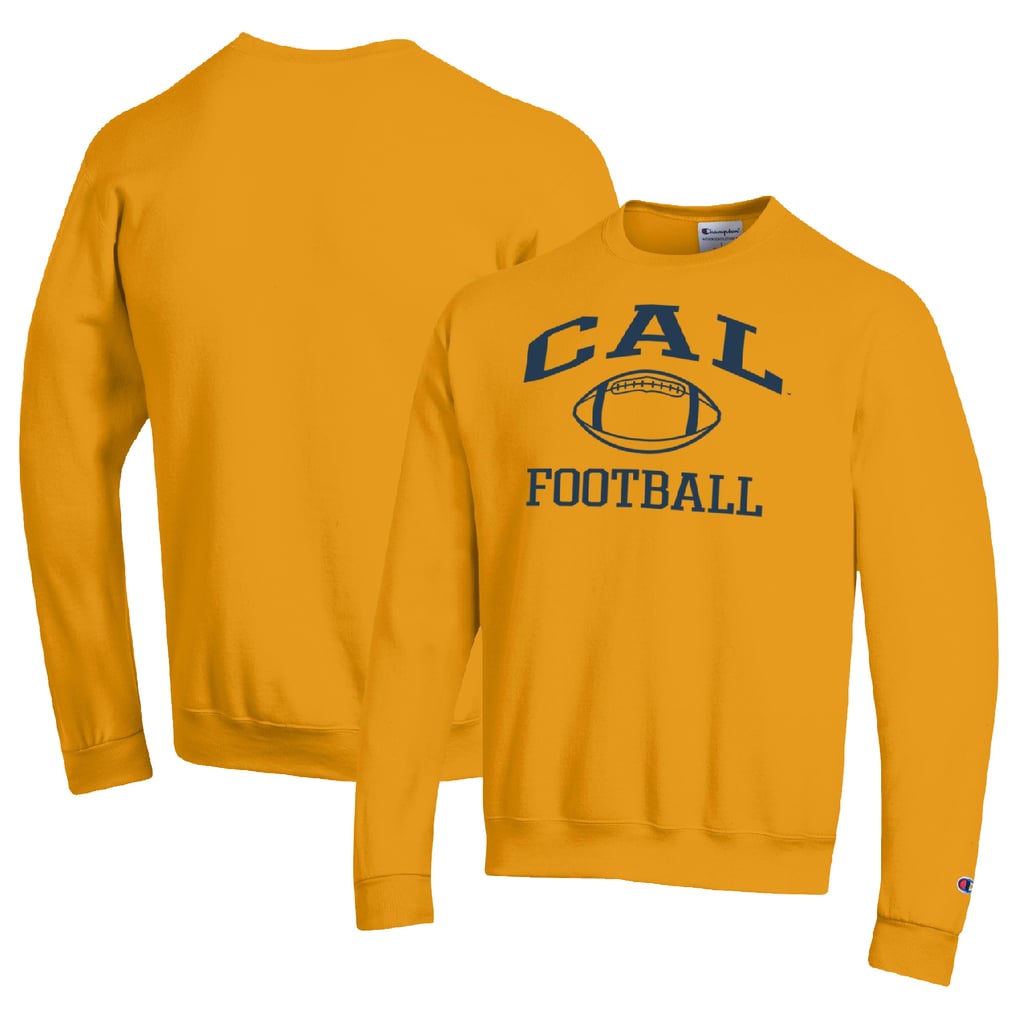 Cal Bears Champion Football Icon Pullover Sweatshirt - Gold
