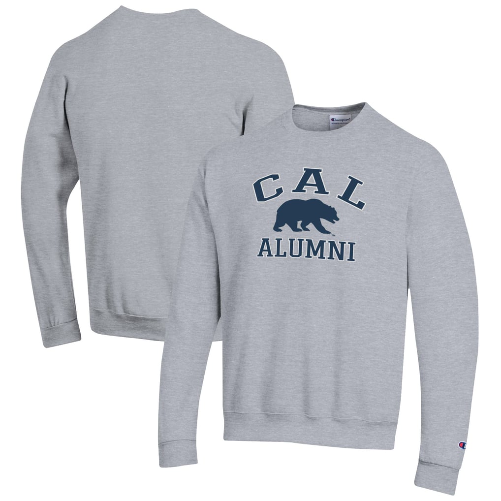  Cal Bears Champion Alumni Logo Arch Pullover Sweatshirt - Gray