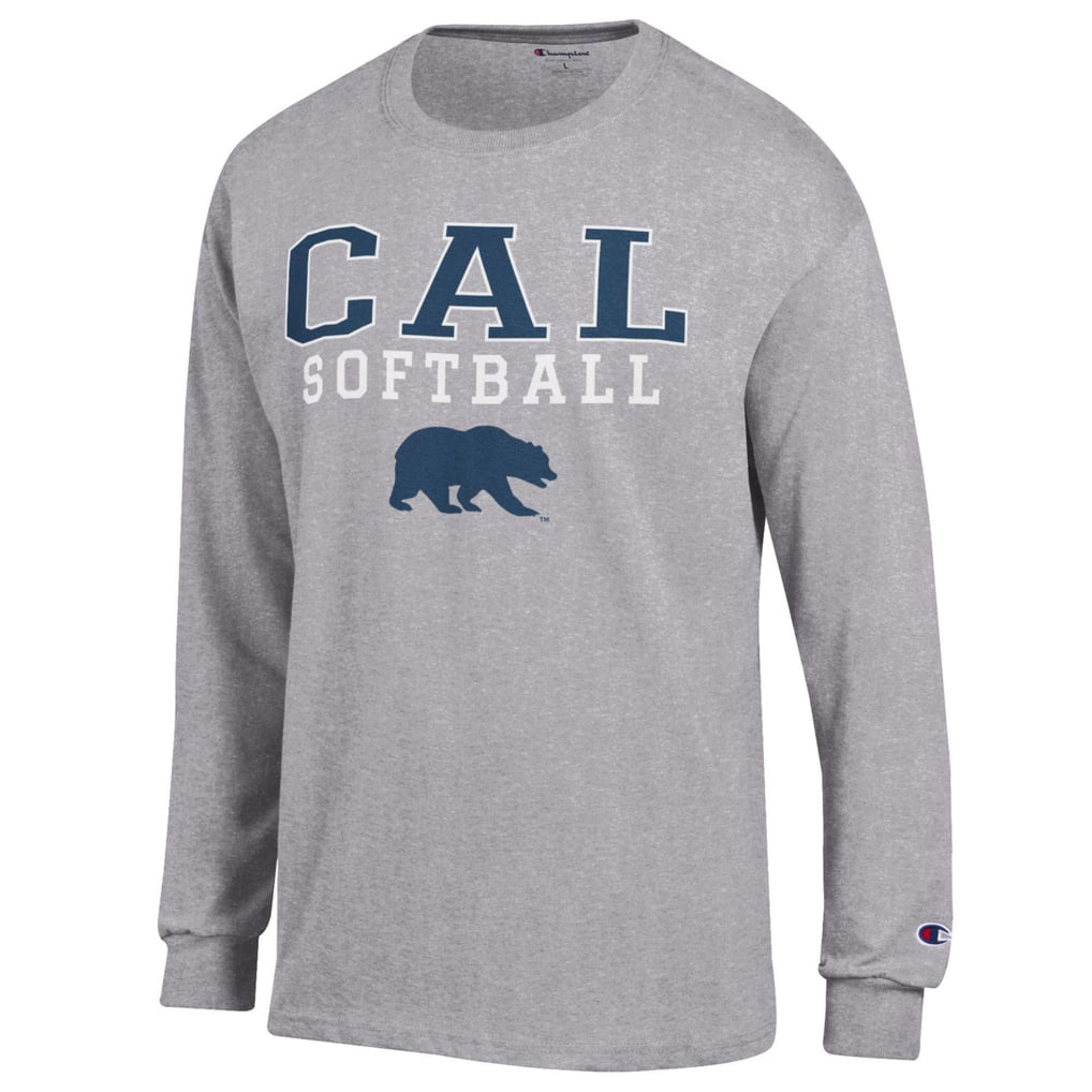 Cal Bears Champion Softball Stack Long Sleeve T-Shirt - Gray