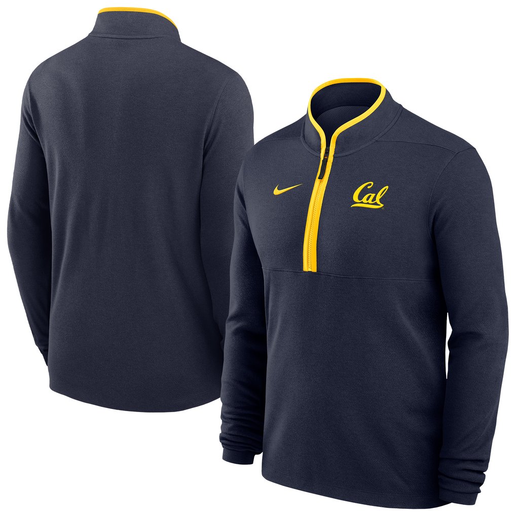 Cal Bears Nike Basketball Victory Dri-FIT Half-Zip Pullover - Navy