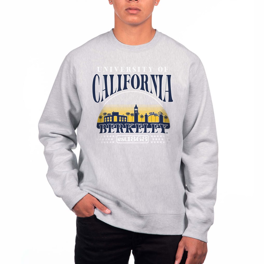 Cal Bears Uscape Apparel Premium Heavyweight Pullover Sweatshirt - Heather Gray