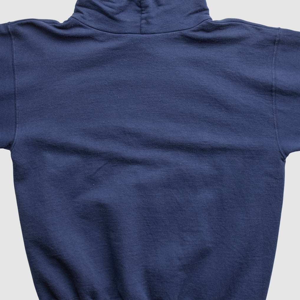 Cal Poly Mustangs Champion 2000s Hooded Pullover Sweatshirt - Navy - S by Fanatics Real Vintage