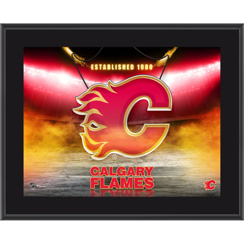 Calgary Flames Fanatics Authentic 10.5" x 13" Horizontal Team Logo Sublimated Plaque