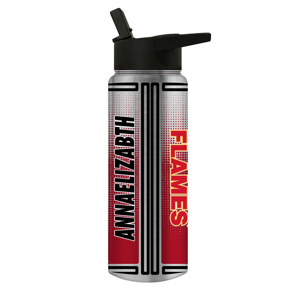 Calgary Flames Team Logo 24oz. Personalized Jr. Thirst Water Bottle