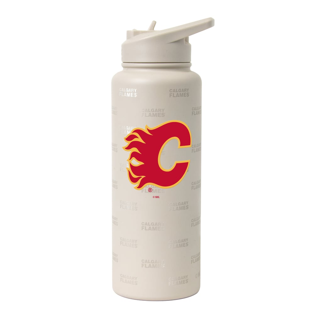 Calgary Flames Logo Brands 34oz. Sand Ghost Quencher Bottle