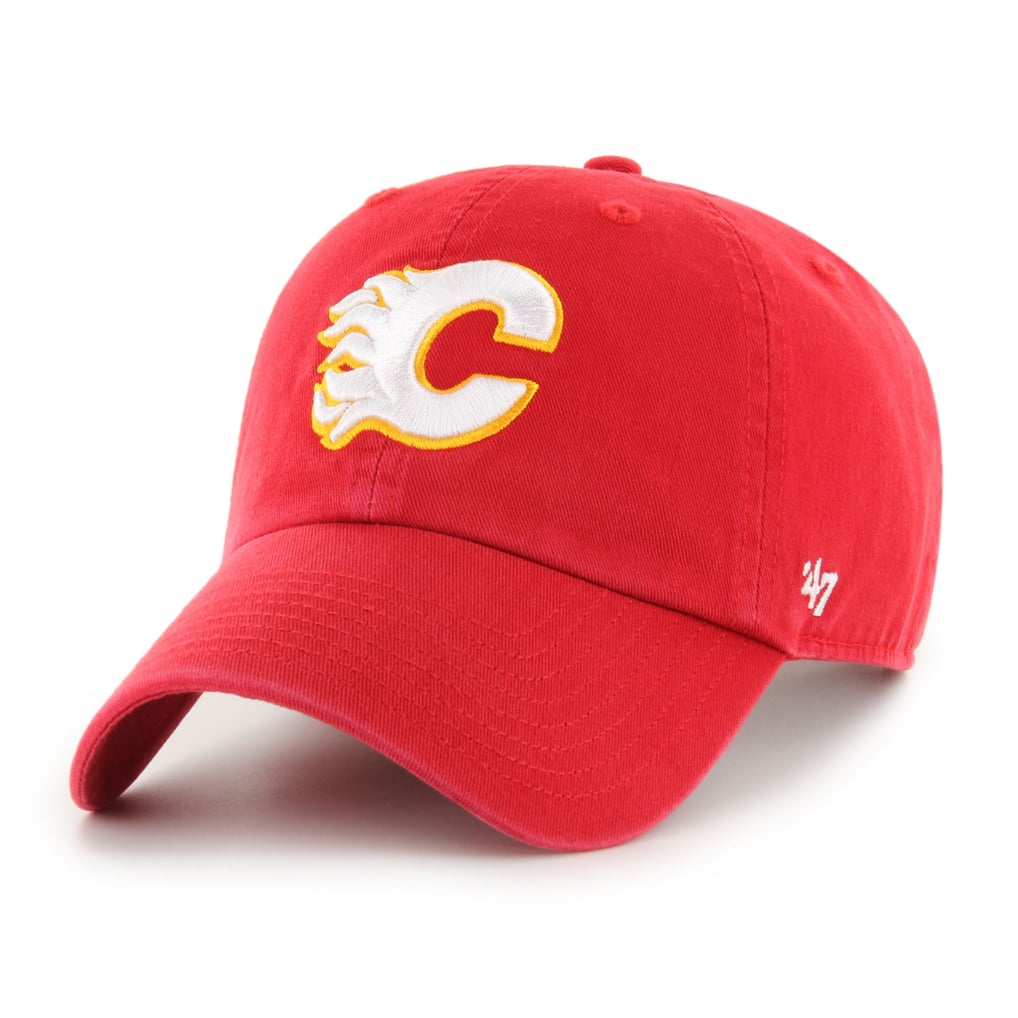  Calgary Flames '47 Core Logo Clean Up Adjustable Hat - Red