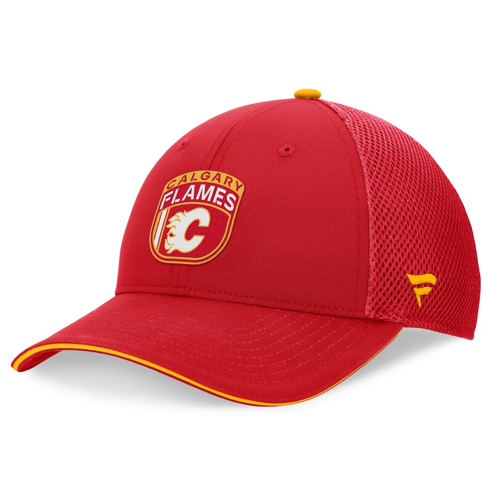 Calgary Flames Fanatics 2024 NHL Draft On Stage Trucker Adjustable Hat - Red