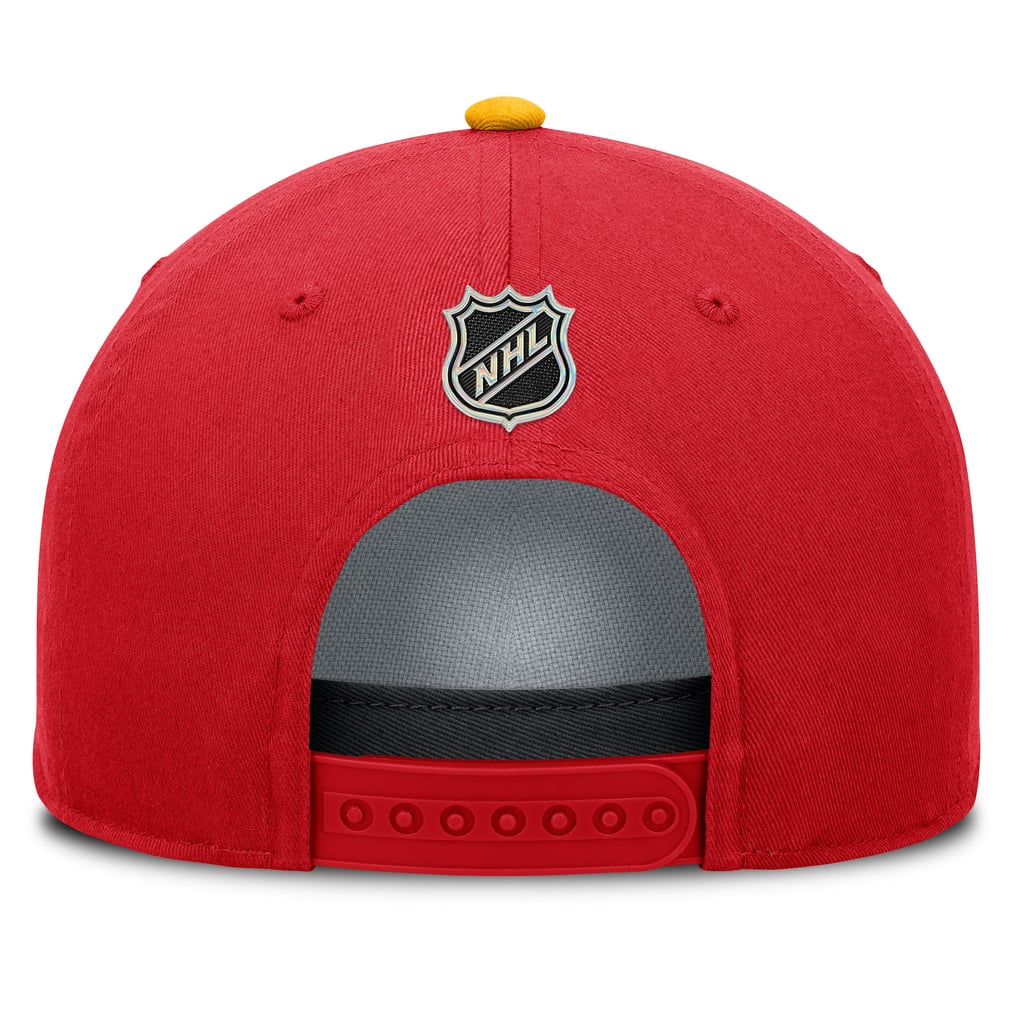 Calgary Flames Fanatics Authentic Pro Rink A-Frame Adjustable Hat - Yellow