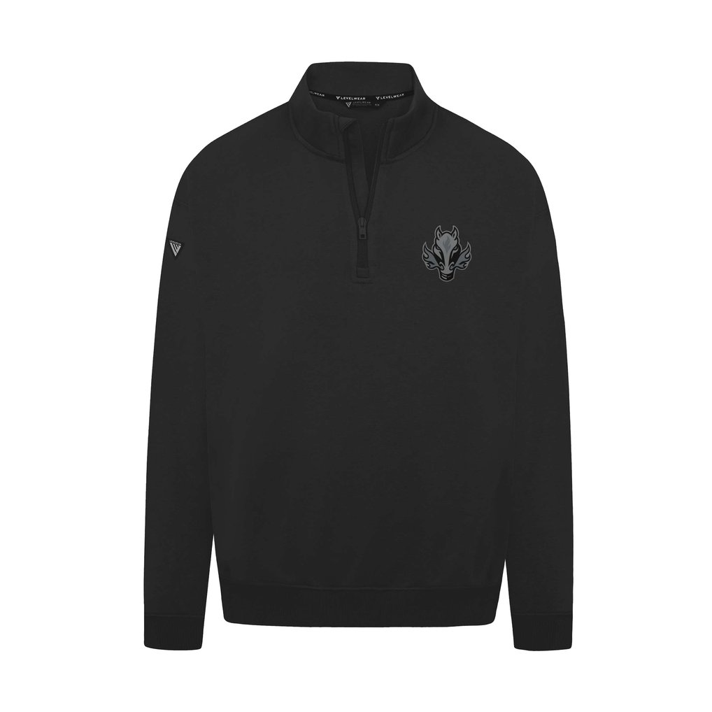  Calgary Flames Levelwear Murray Nightfall Quarter-Zip Jacket - Black
