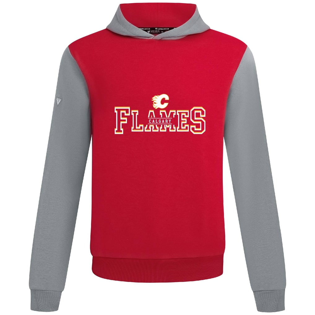 Calgary Flames Levelwear Ultimate Journey Pullover Hoodie - Red/Gray