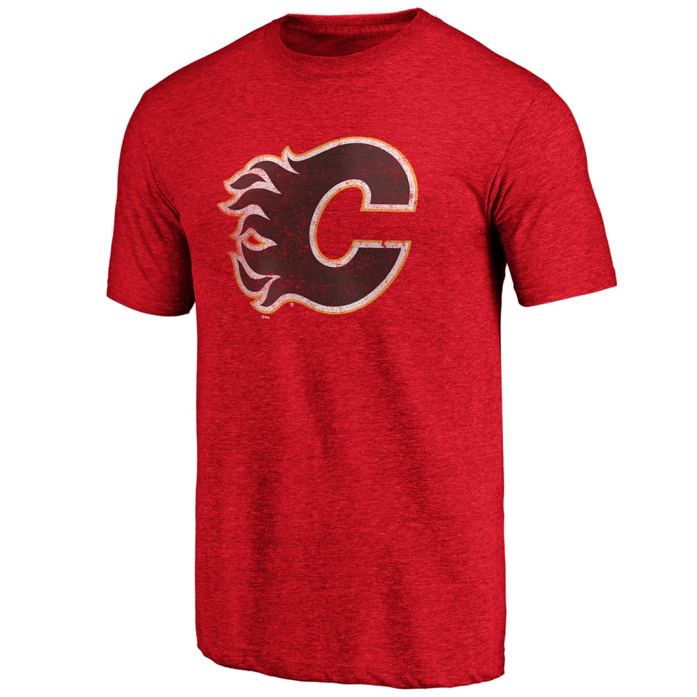 Calgary Flames Greatest Dad Tri-Blend T-Shirt - Red