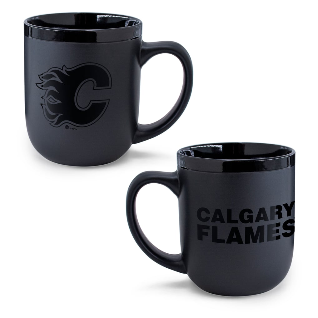 Calgary Flames WinCraft 17oz. Black Tonal Ceramic Mug