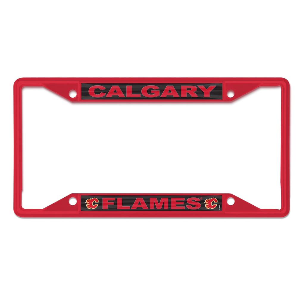 Calgary Flames WinCraft Chrome Color License Plate Frame