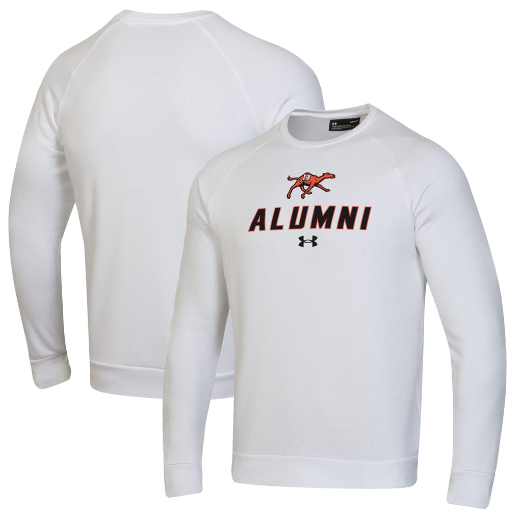 Campbell Fighting Camels Under Armour Alumni Rival Fleece Pullover Sweatshirt - White