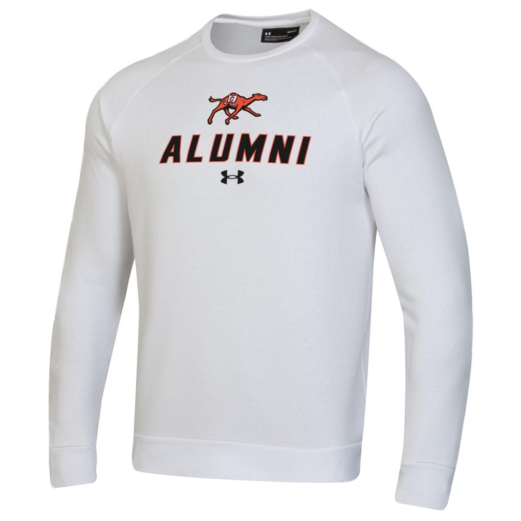 Campbell Fighting Camels Under Armour Alumni Rival Fleece Pullover Sweatshirt - White