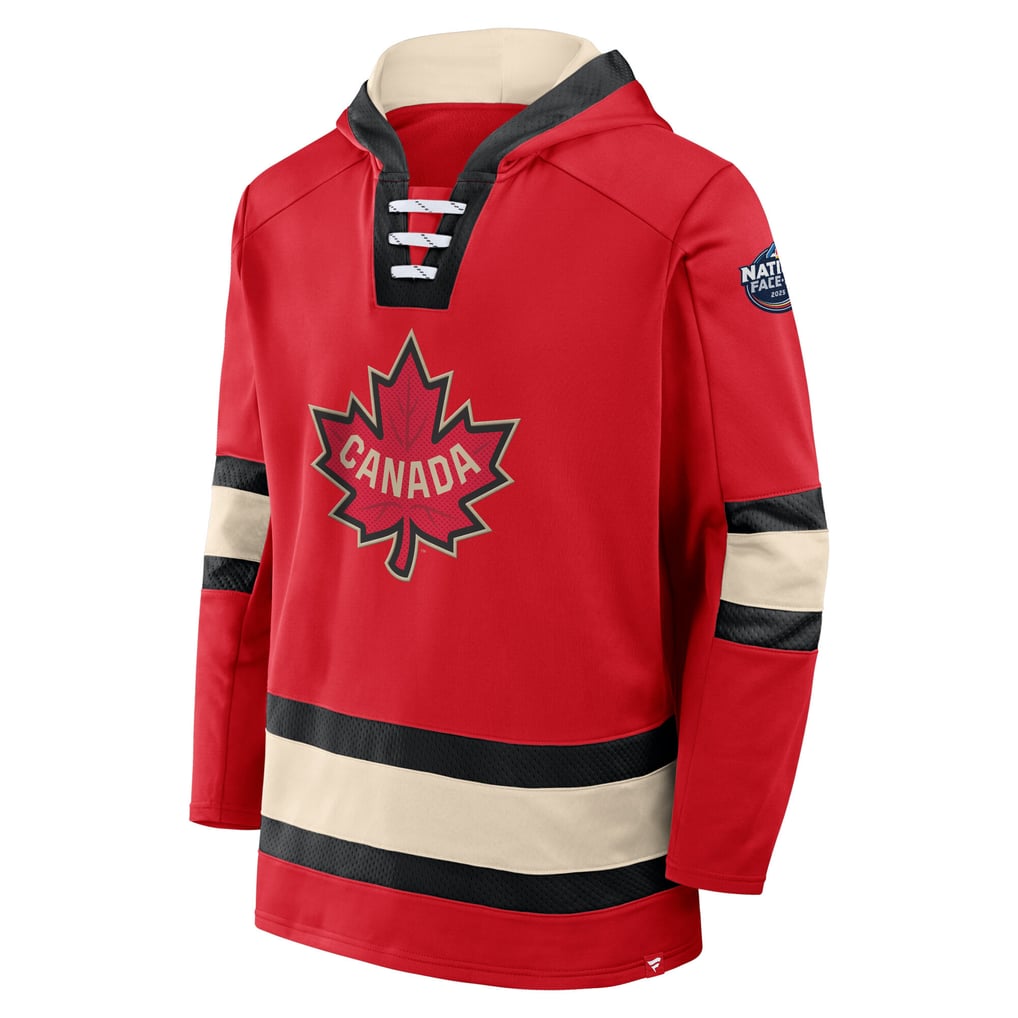 Canada Fanatics 2025 4 Nations Face-Off Inside Line Pullover Hoodie - Athletic Red