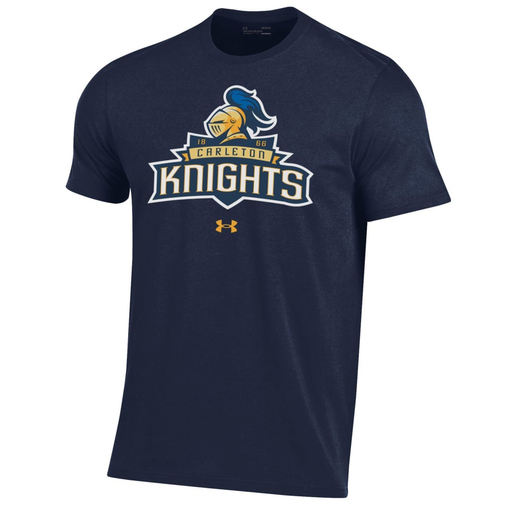 Carleton Knights Under Armour Primary Performance T-Shirt - Navy