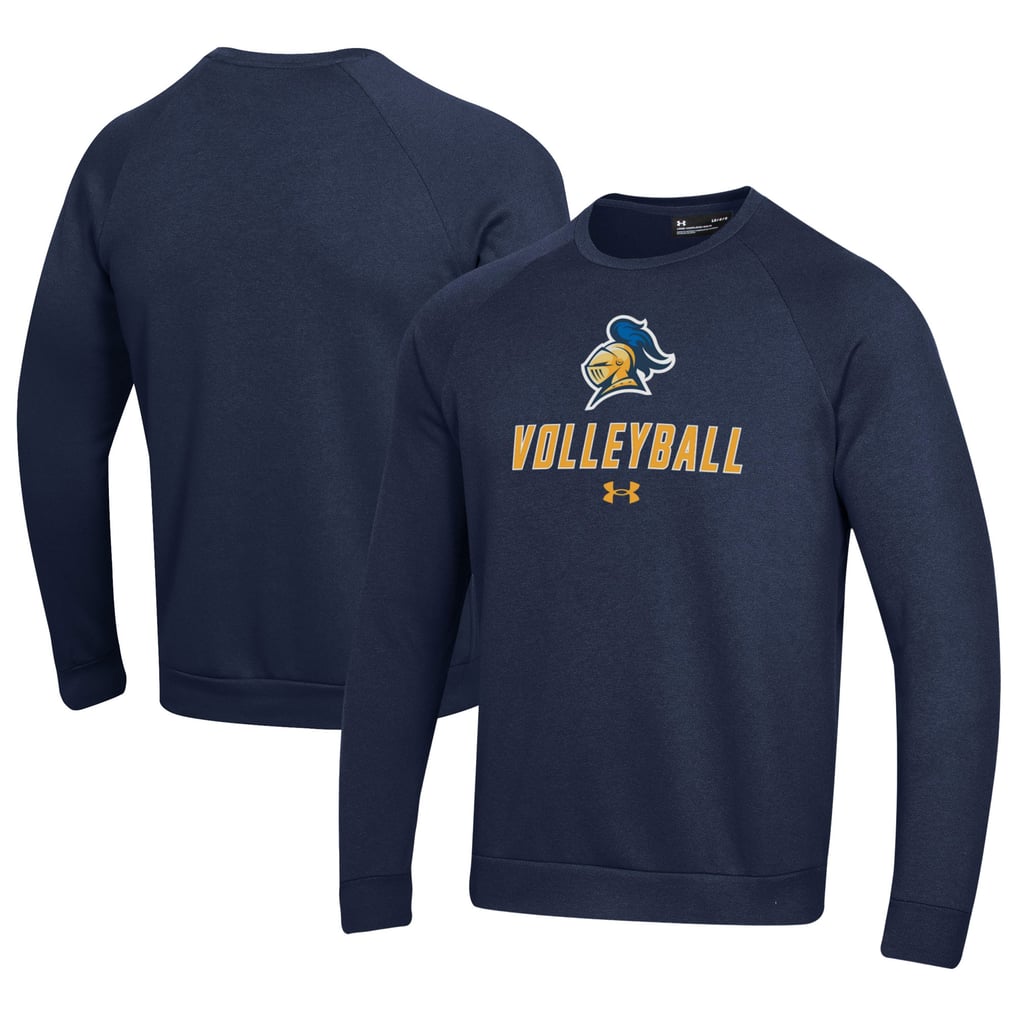 Carleton Knights Under Armour Volleyball Rival Fleece Raglan Pullover Sweatshirt - Navy