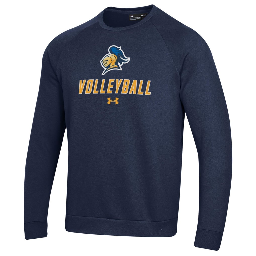 Carleton Knights Under Armour Volleyball Rival Fleece Raglan Pullover Sweatshirt - Navy