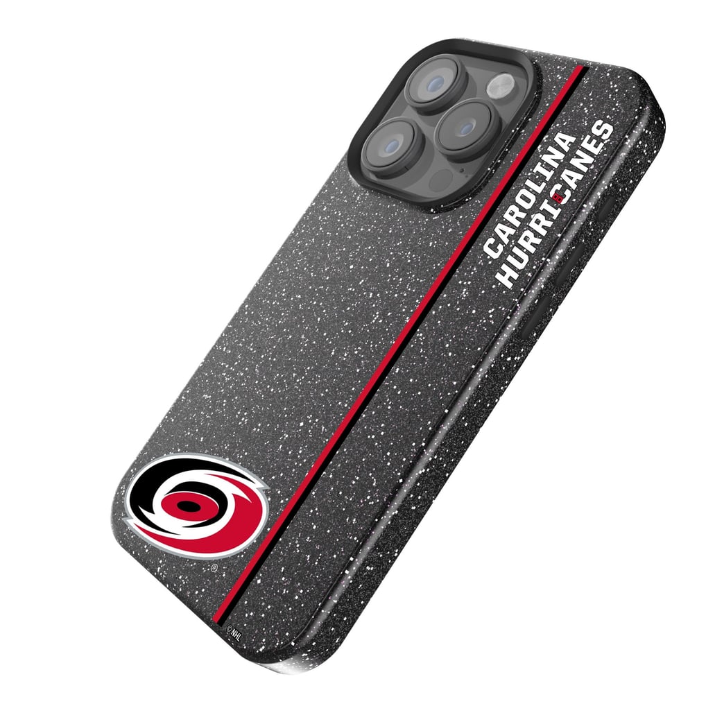 Carolina Hurricanes Keyscaper Sidebar Bling iPhone Case - Black