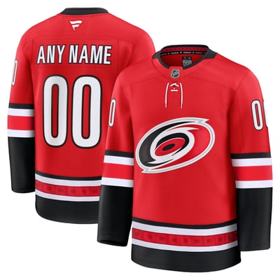 Carolina Hurricanes Fanatics Alternate Premium Custom Jersey - Red
