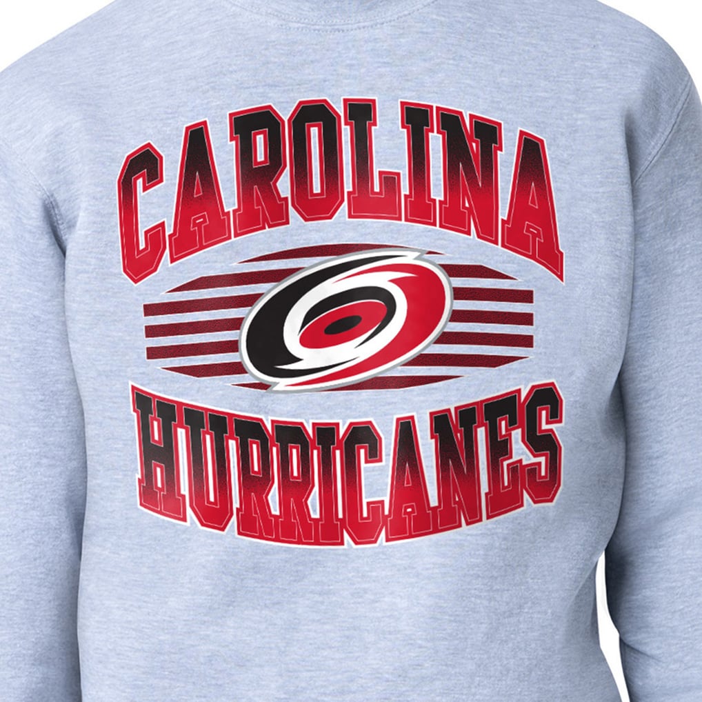 Carolina Hurricanes Starter Team Grit Graphic Fleece Pullover Sweatshirt - Gray