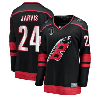 Seth Jarvis Carolina Hurricanes Fanatics Women's 2026 Stanley Cup Final Home Breakaway Jersey - Black
