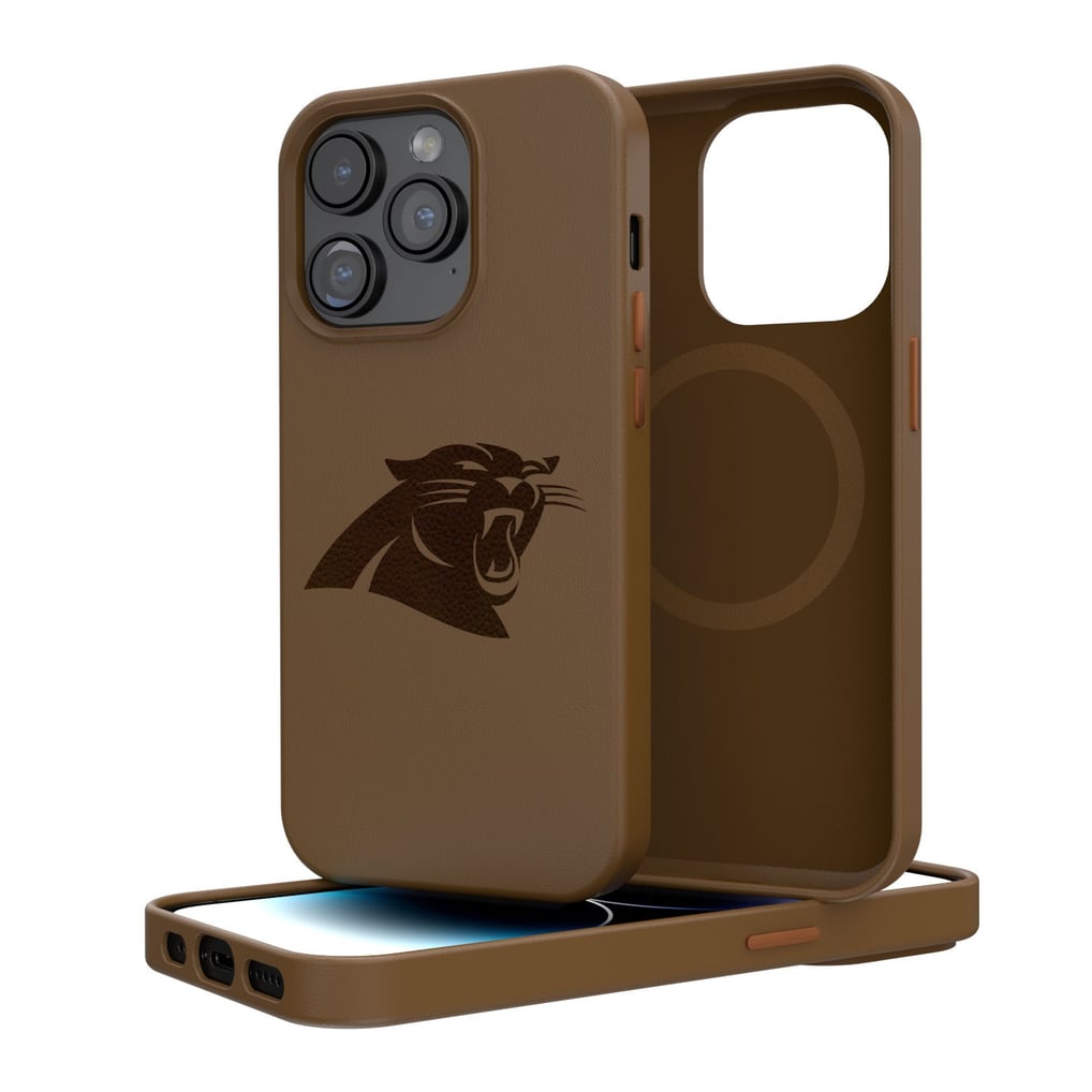 Carolina Panthers iPhone Magnetic Bump Case - Brown