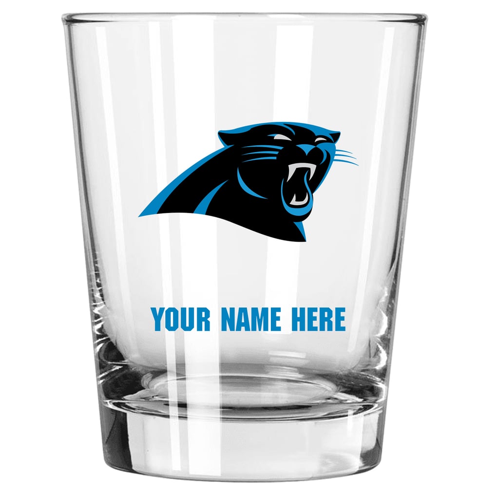 Carolina Panthers 15oz. Personalized Double Old Fashioned Glass