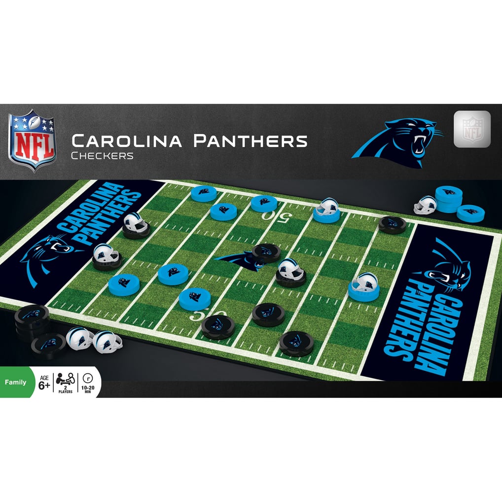 Carolina Panthers NFL Checkers Set