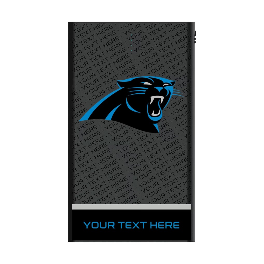 Carolina Panthers Keyscaper Personalized 5000mAh Flat Powerbank