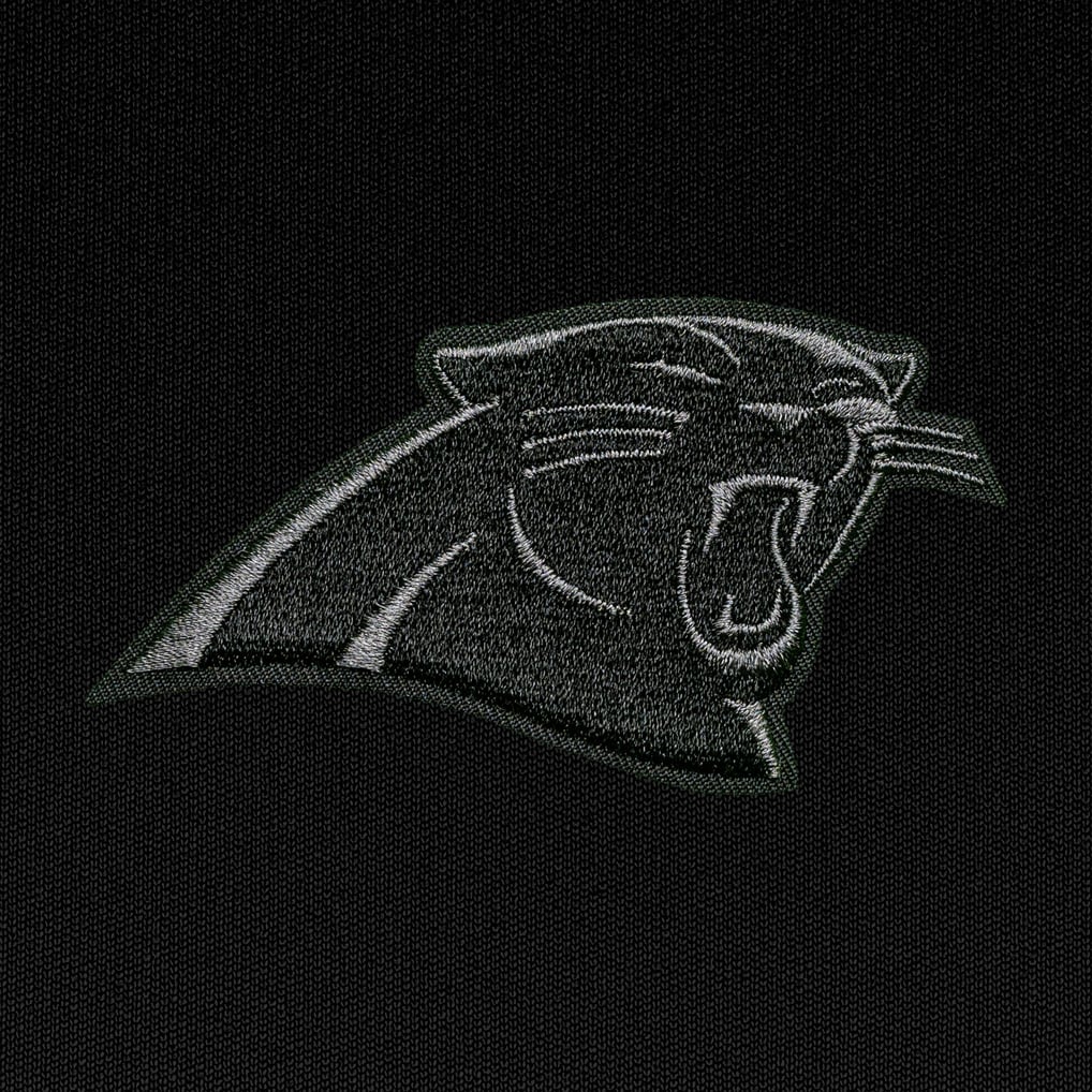Carolina Panthers Antigua Tonal Logo Generation Quarter-Zip Pullover Top - Black