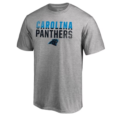 Carolina Panthers Iconic Collection Fade Out T-Shirt - Ash