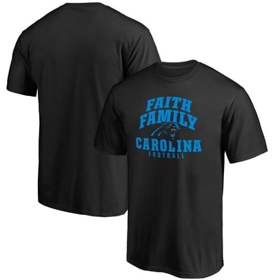 Carolina Panthers Faith Family T-Shirt - Black