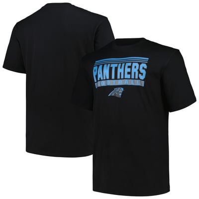 Carolina Panthers Fanatics Big & Tall Pop T-Shirt - Black