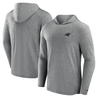 Carolina Panthers Fanatics Front Office Tech Lightweight Hoodie T-Shirt - Black