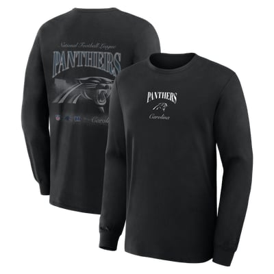 Carolina Panthers Fanatics Midnight Falls Long Sleeve T-Shirt - Black