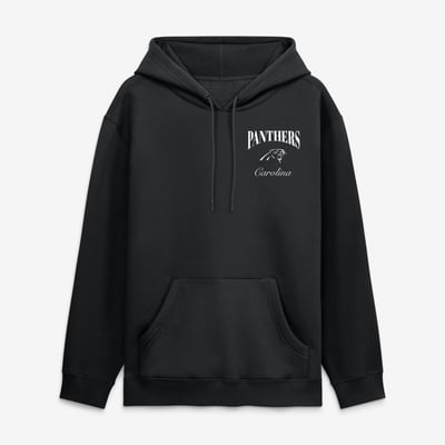 Carolina Panthers Fanatics Nightfall Long Sleeve Fleece Hoodie - Black