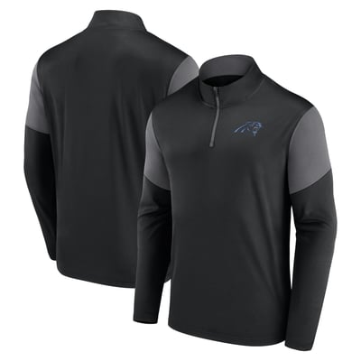 Carolina Panthers Fanatics Primary Quarter-Zip Pullover - Black