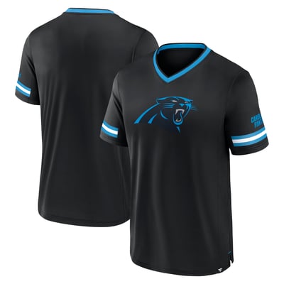 Carolina Panthers Fanatics Stripe Stacking T-Shirt - Black