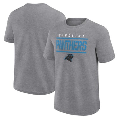 Carolina Panthers Fanatics Big & Tall Top Notch T-Shirt - Heather Gray