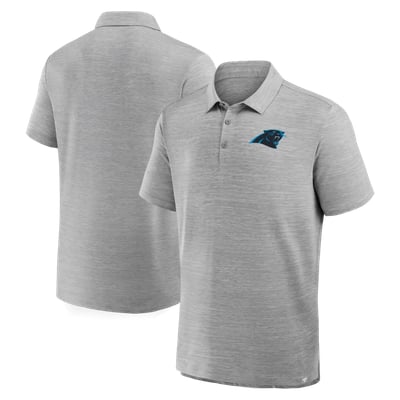 Carolina Panthers Fanatics Clutch Polo - Heather Gray