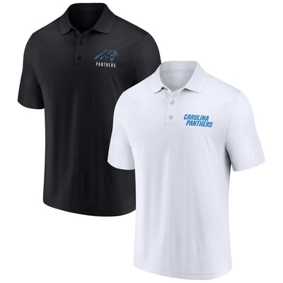 Carolina Panthers Fanatics Lockup Two-Pack Polo Set - White/Black