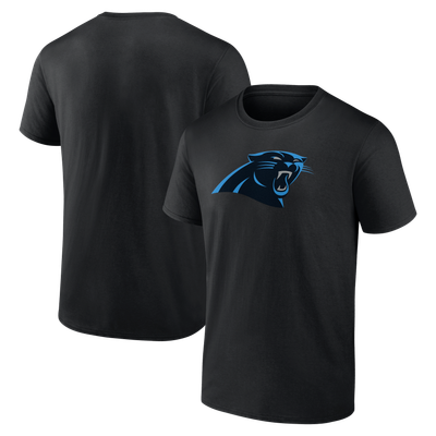  Carolina Panthers Logo Athletic Primary Logo T-Shirt - Black