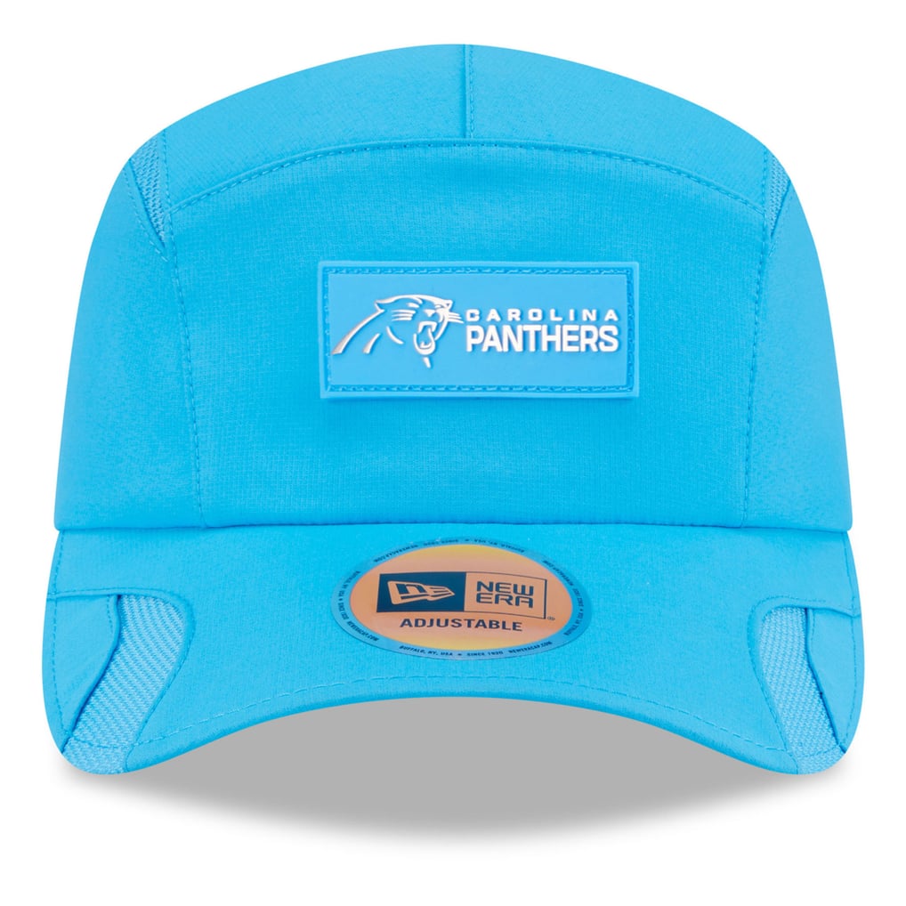 Carolina Panthers New Era 2025 Sideline  Runner Adjustable Hat - Blue