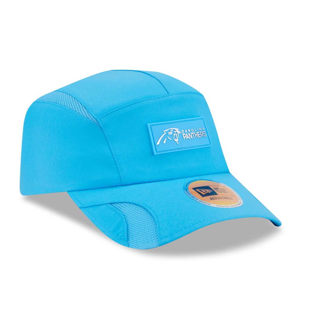 Carolina Panthers New Era 2025 Sideline  Runner Adjustable Hat - Blue
