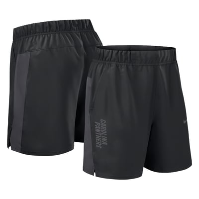 Carolina Panthers Nike Woven Victory Dri-FIT Shorts - Black
