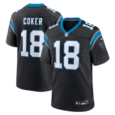 Jalen Coker Carolina Panthers Nike Team Game Jersey -  Black