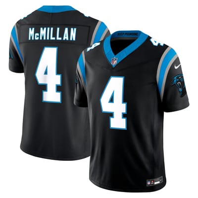 Tetairoa McMillan Carolina Panthers Nike Team Vapor F.U.S.E. Stitched Limited Jersey - Black