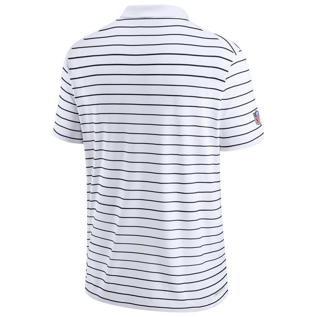 Carolina Panthers Nike Sideline Lock Up Victory Performance Polo - White